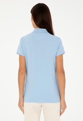 Kadın Açık Mavi Basic Tişört - 50280065158