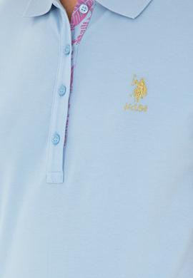 Kadın Açık Mavi Basic Tişört - 50280065158