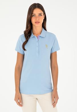 Kadın Açık Mavi Basic Tişört - 50280065158