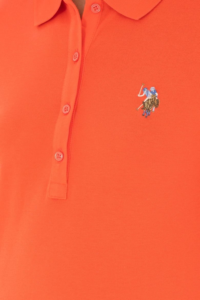 Kadın Nar Çiçeği Polo Yaka Tişört - 50280067090