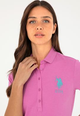 Kadın Menekşe Basic Tişört - 50280066060