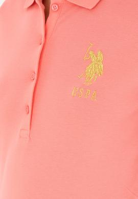 Kadın Pembe Basic Polo Yaka Tişört - 50280071156