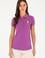 Kadın Mor Basic Polo Yaka Tişört