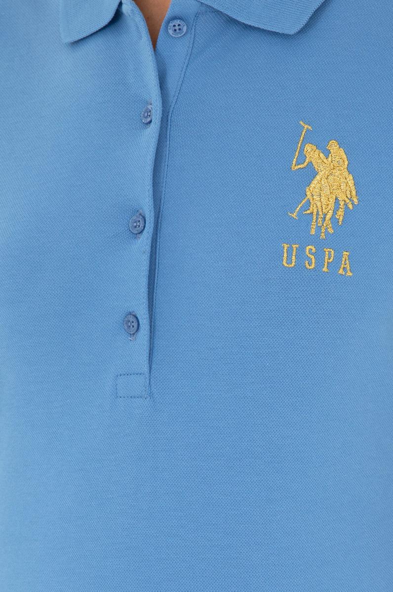 Kadın Koyu Mavi Basic Polo Yaka Tişört