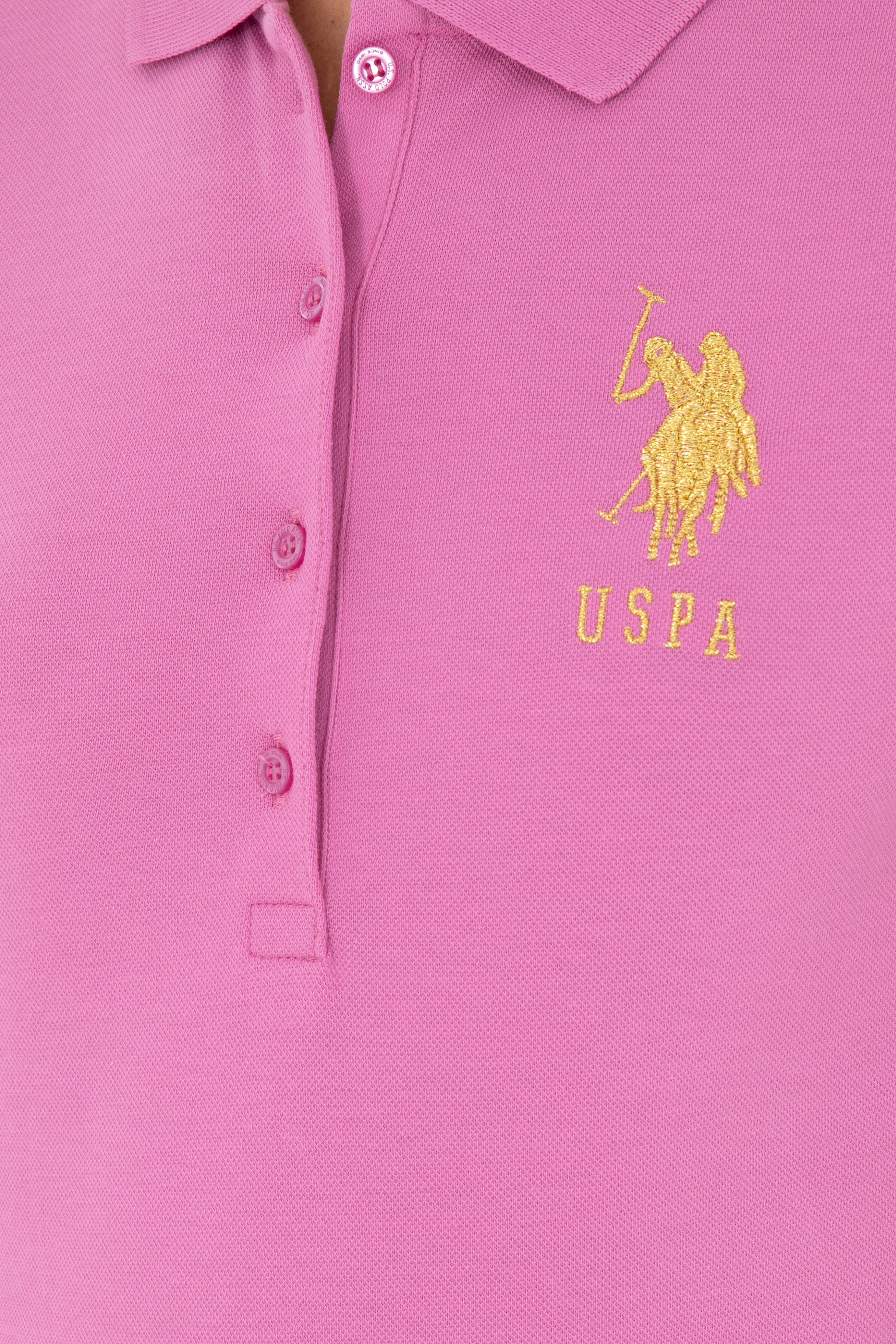 Kadın Pembe Basic Polo Yaka Tişört