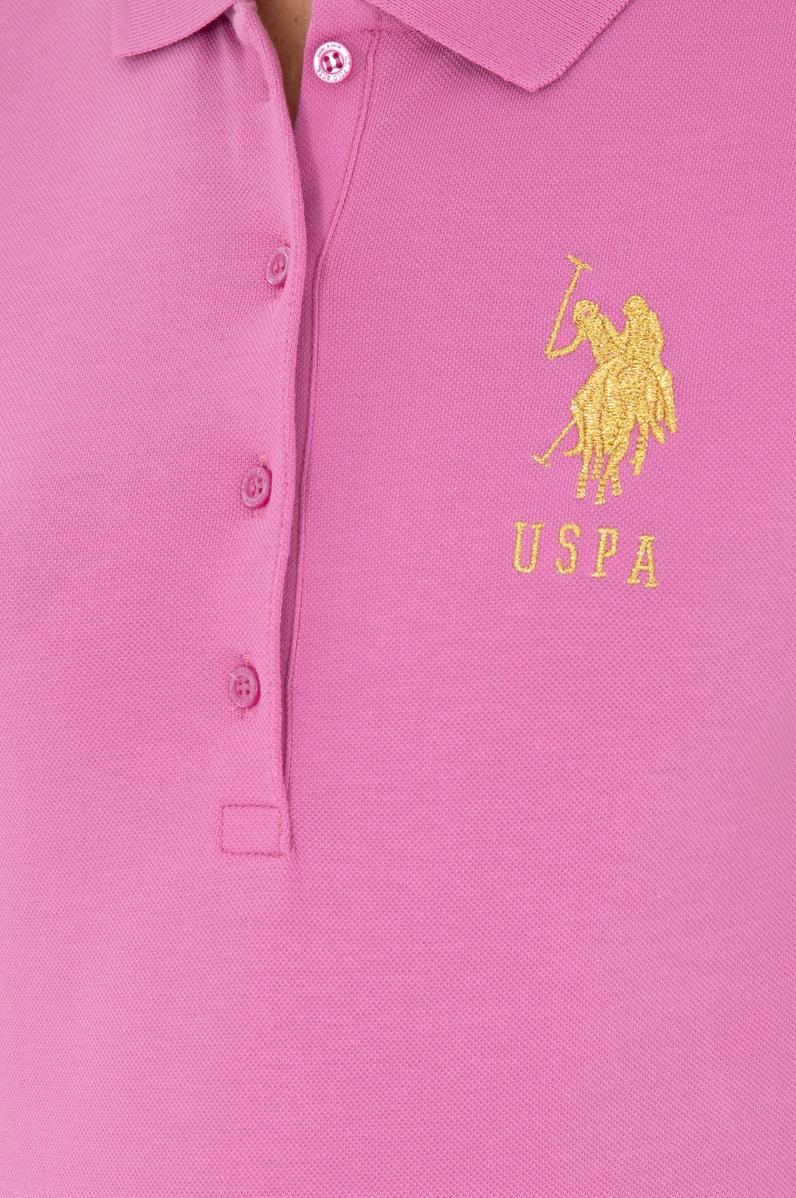 Kadın Pembe Basic Polo Yaka Tişört