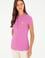 Kadın Pembe Basic Polo Yaka Tişört