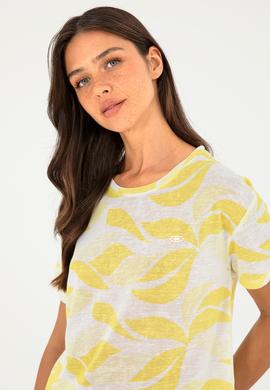 Kadın Sarı Tişört - 50281792002
