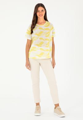 Kadın Sarı Tişört - 50281792002