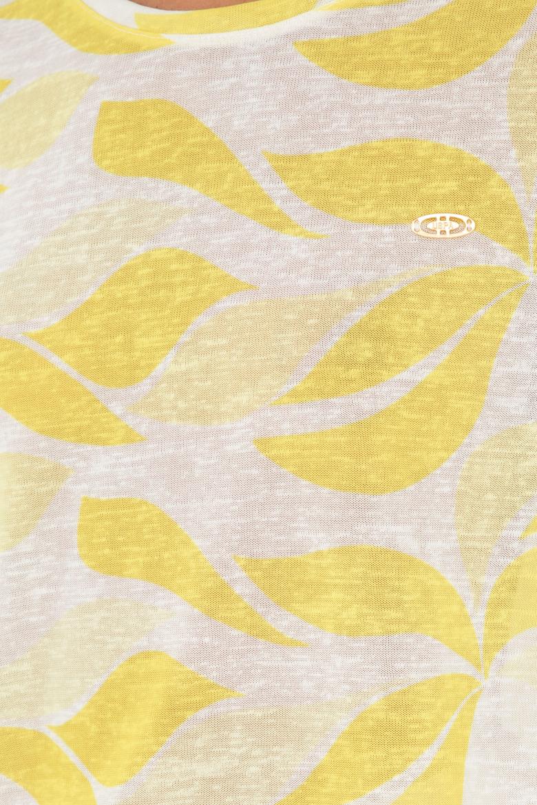 Kadın Sarı Tişört - 50281792002