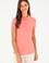Kadın Pembe Basic Polo Yaka Tişört