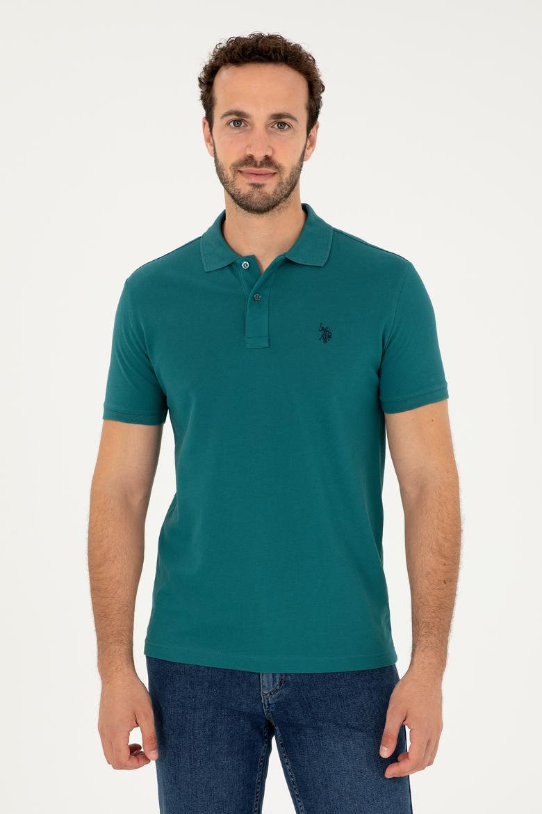 Erkek Koyu Yeşil Basic Tişört