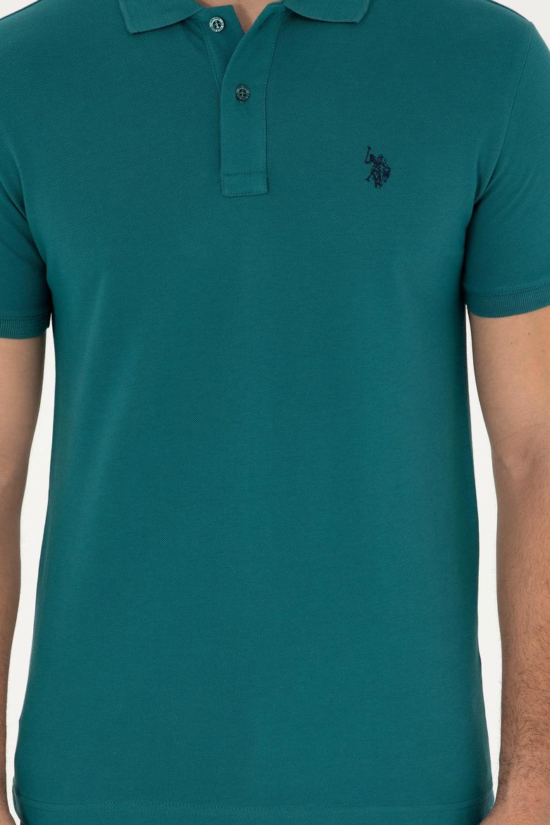 Erkek Koyu Yeşil Basic Tişört - 50294223027