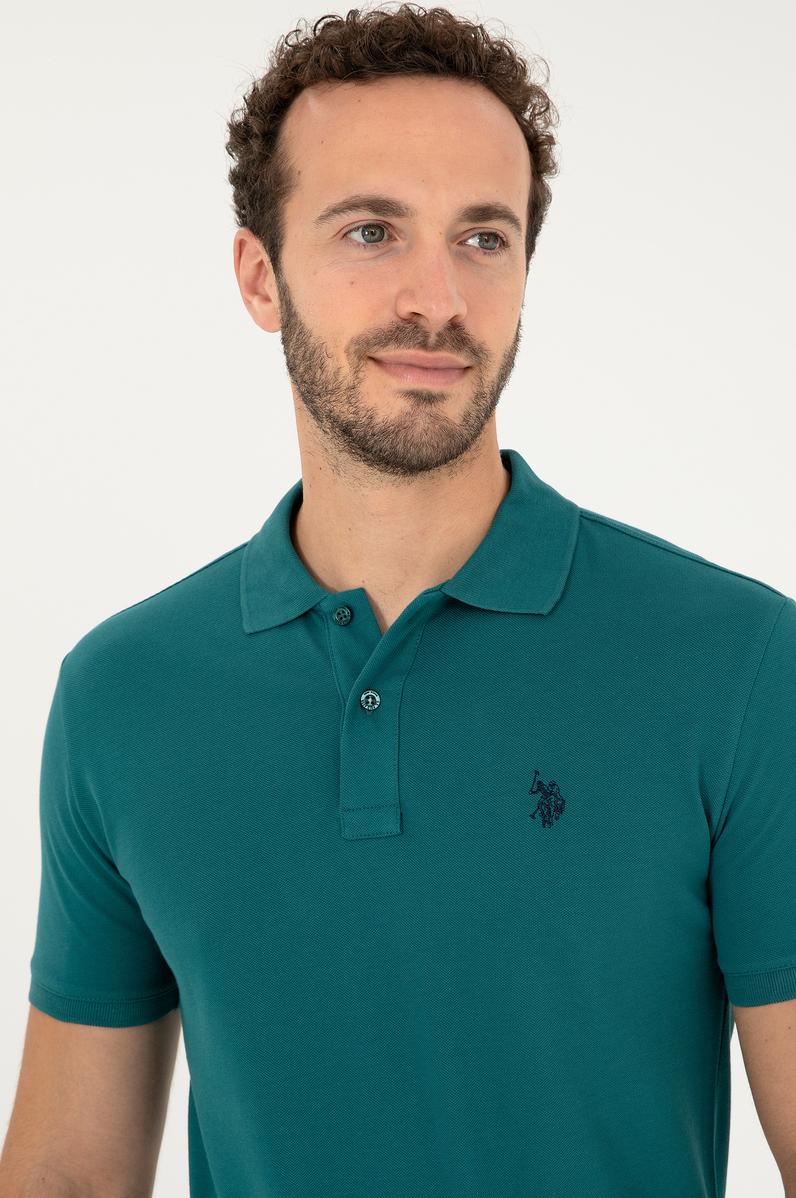 Erkek Koyu Yeşil Basic Tişört