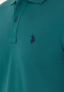 Erkek Koyu Yeşil Basic Tişört - 50294223027