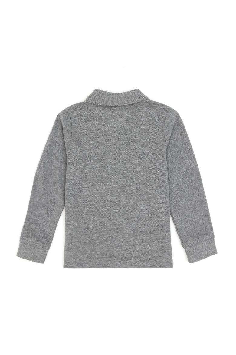 Erkek Bebek Gri Melanj Basic Sweatshirt - 50261334120