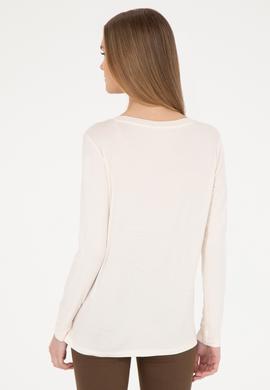 Kadın Ekru Sweatshirt - 50256286006