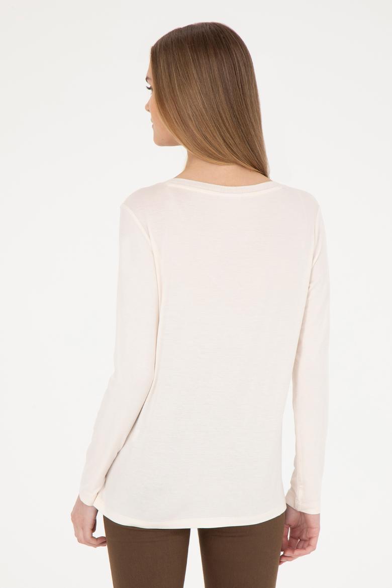 Kadın Ekru Sweatshirt - 50256286006