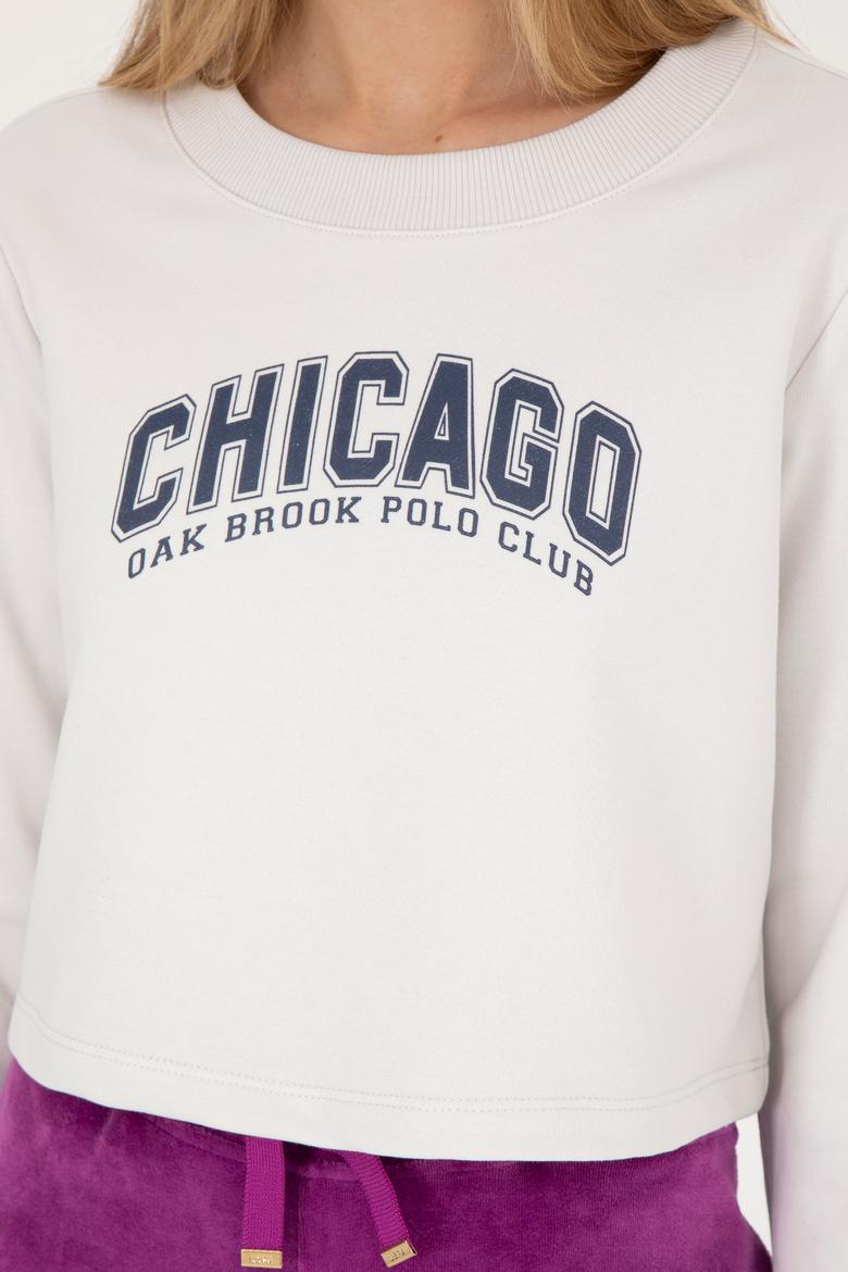 Kadın Taş Bisiklet Yaka Sweatshirt - 50271650014