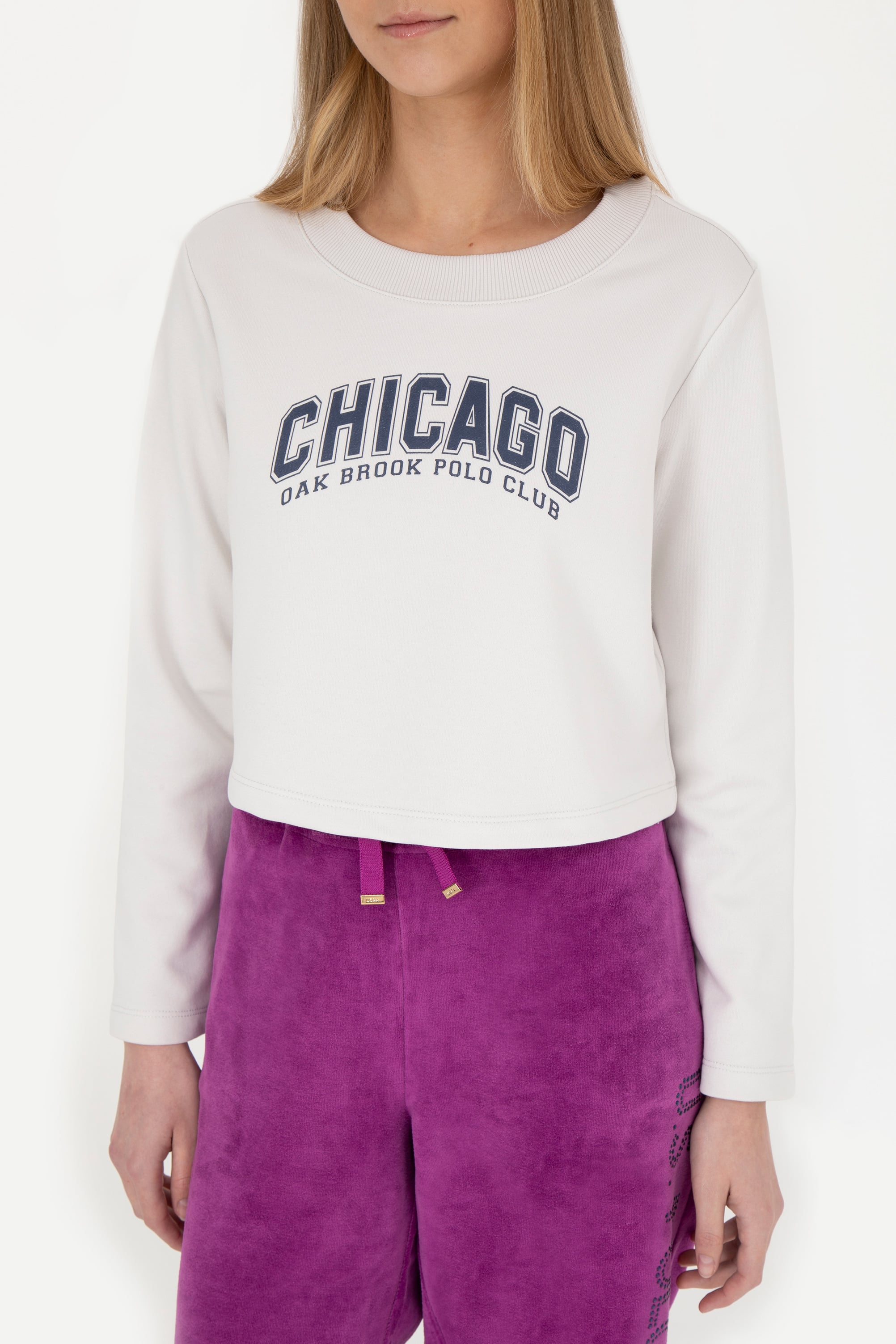 Kadın Taş Bisiklet Yaka Sweatshirt - Image 6