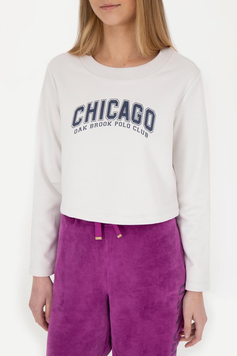 Kadın Taş Bisiklet Yaka Sweatshirt - 50271650014