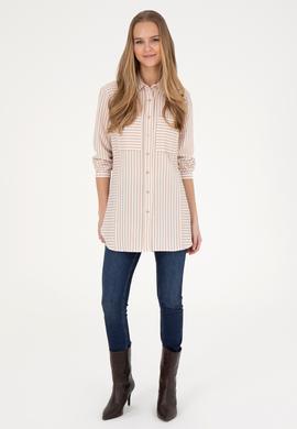 Kadın Kum Uzun Kollu Gömlek - 50271506010