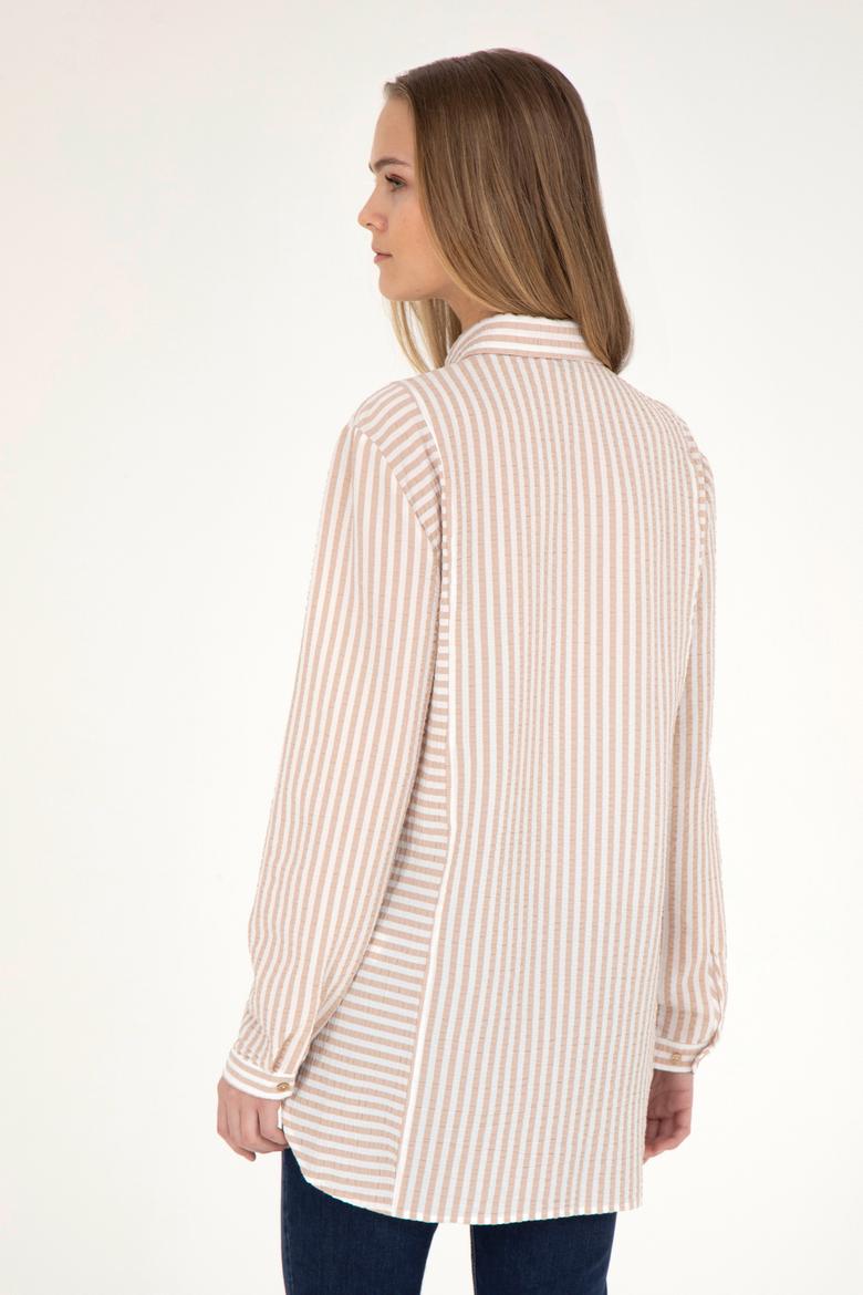 Kadın Kum Uzun Kollu Gömlek - 50271506010