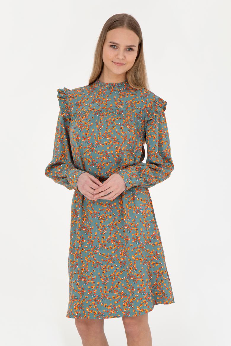 Kadın Mint Dokuma Elbise - 50271163005