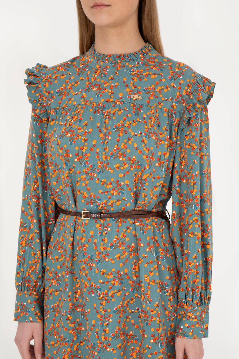 Kadın Mint Dokuma Elbise - 50271163005