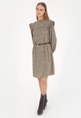 Kadın Mint Dokuma Elbise - 50271163005