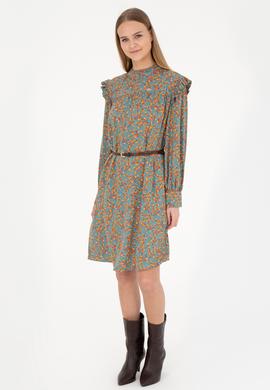 Kadın Mint Dokuma Elbise - 50271163005