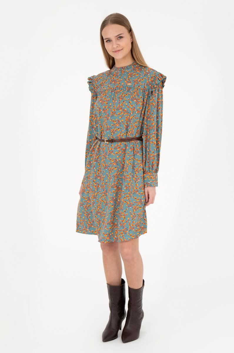 Kadın Mint Dokuma Elbise