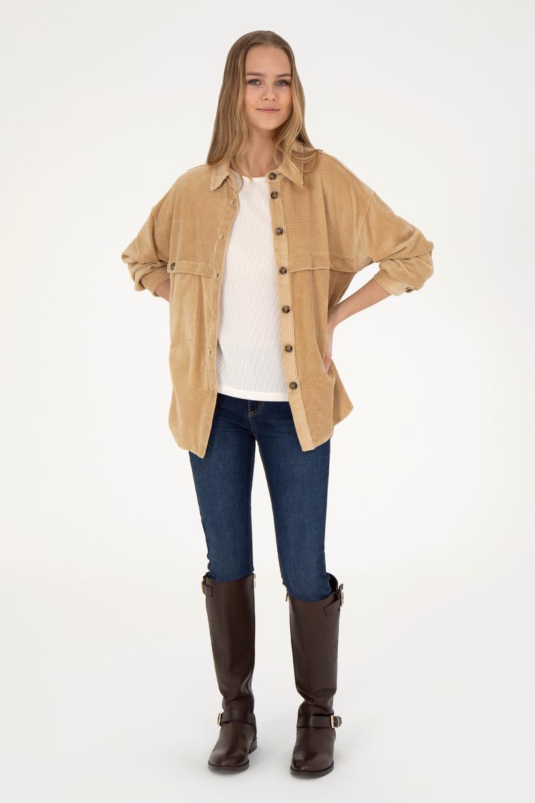 Kadın Kum Örme Gömlek - 50272140007