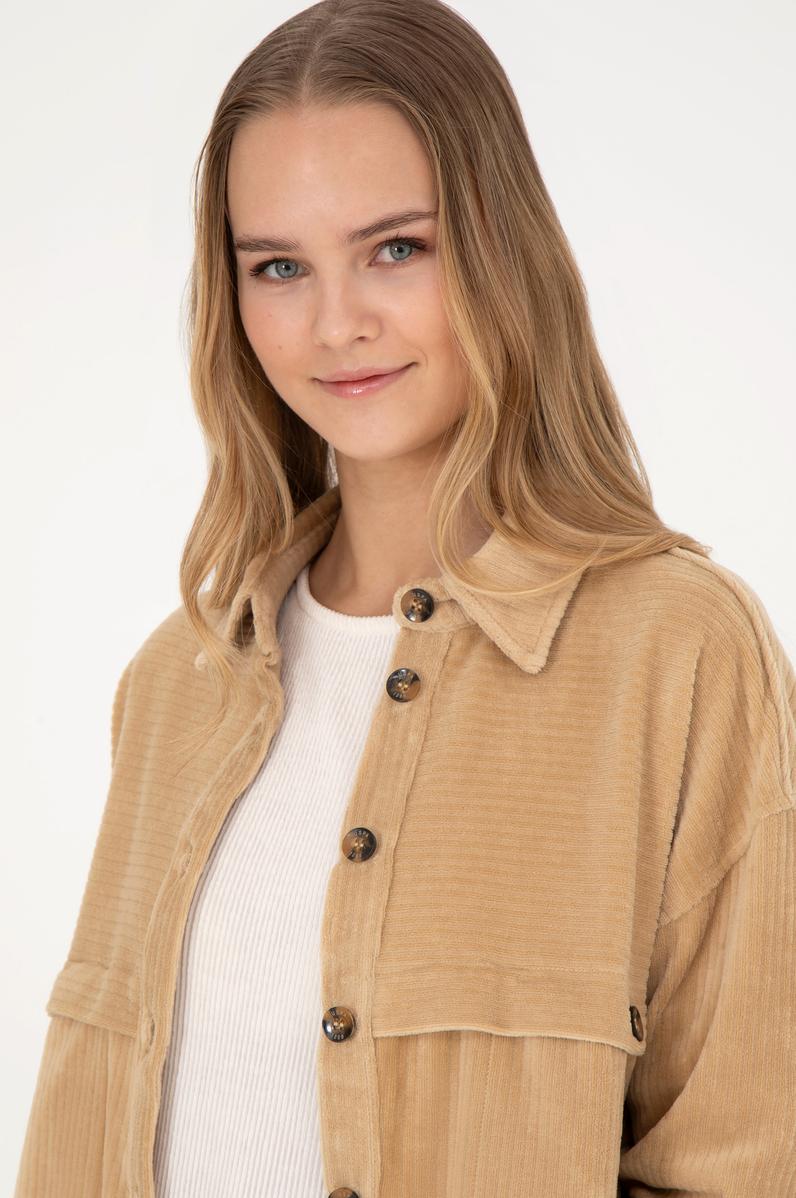 Kadın Kum Örme Gömlek