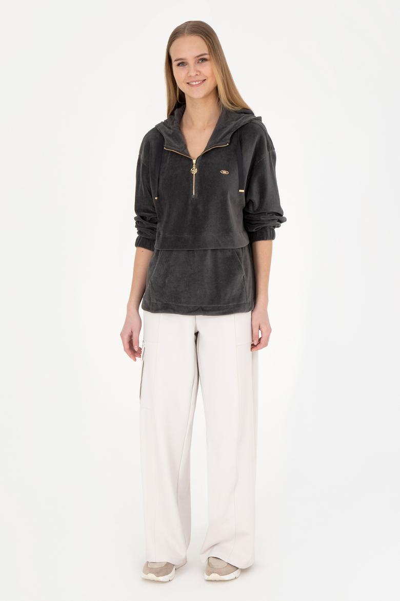 Kadın Antrasit Sweatshirt - 50271594018