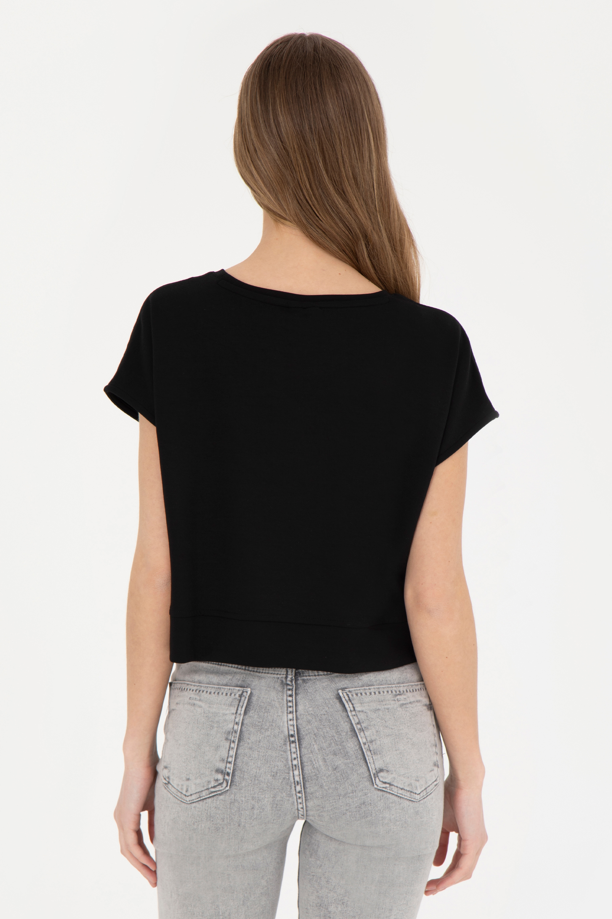 تی شرت یقه گرد Crop Top یقه گرد زنانه یو اس پولو | U.S. Polo Assn. - تصویر 5