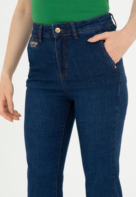 Kadın Mavi Slim Flare Fit Jean Pantolon - 50280335005