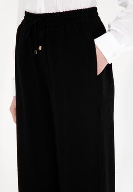 Kadın Siyah Kanvas Pantolon - 50281147065