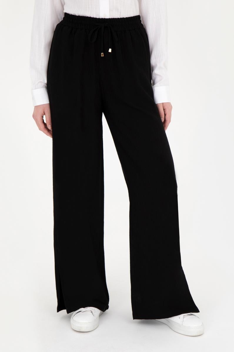 Kadın Siyah Kanvas Pantolon