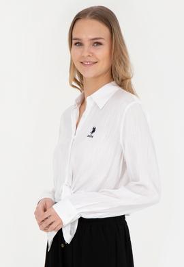 Kadın Beyaz Uzun Kollu Gömlek - 50283730026