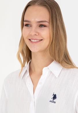 Kadın Beyaz Uzun Kollu Gömlek - 50283730026