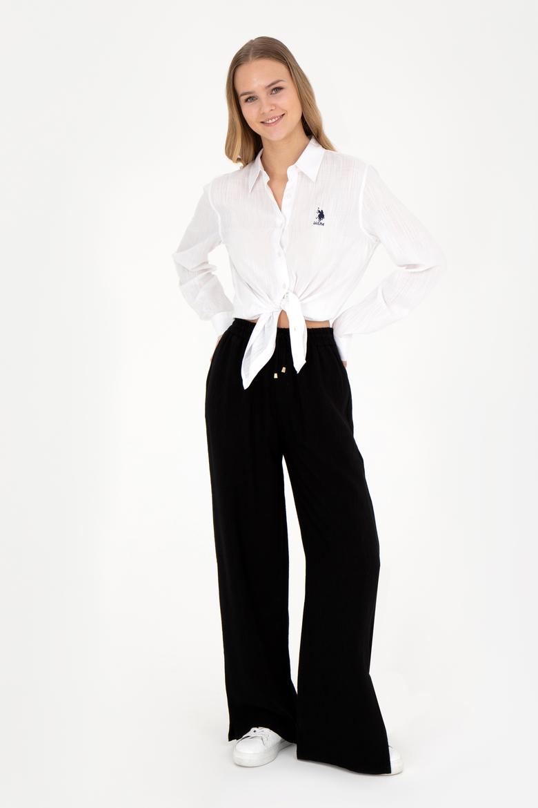 Kadın Beyaz Uzun Kollu Gömlek - 50283730026