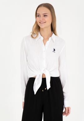 Kadın Beyaz Uzun Kollu Gömlek - 50283730026