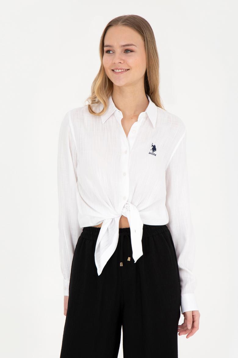 Kadın Beyaz Uzun Kollu Gömlek