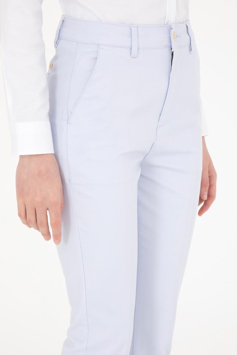 Kadın Açık Mavi Kanvas Pantolon - 50281742018