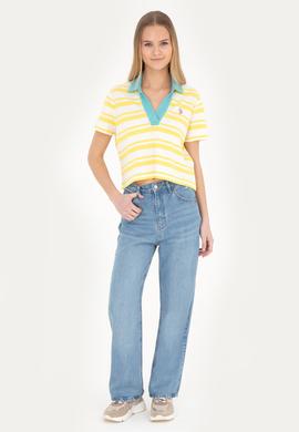 Kadın Açık Mavi Loose Fit Jean Pantolon - 50282798006