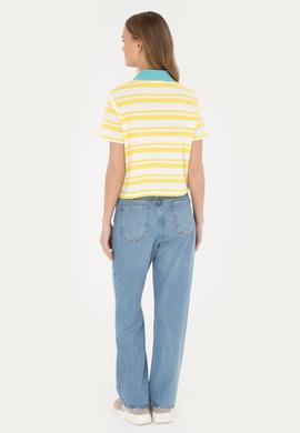 Kadın Açık Mavi Loose Fit Jean Pantolon - 50282798006