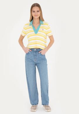 Kadın Açık Mavi Loose Fit Jean Pantolon - 50282798006