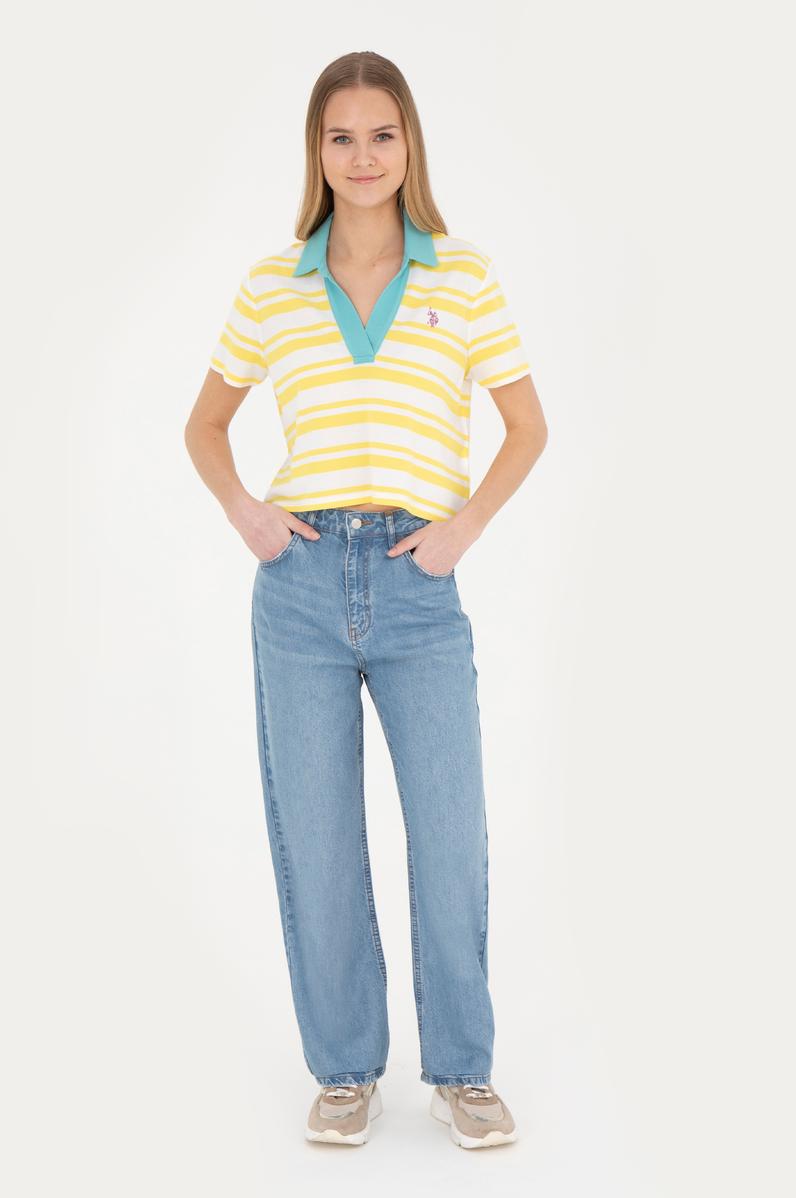 Kadın Açık Mavi Loose Fit Jean Pantolon