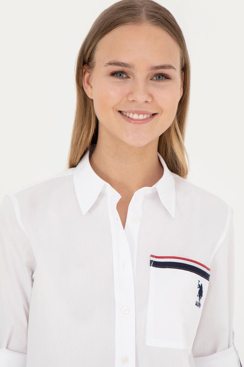 Kadın Beyaz Uzun Kollu Gömlek - 50283571005